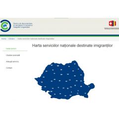 The online map of national services for immigrants launched in Romania